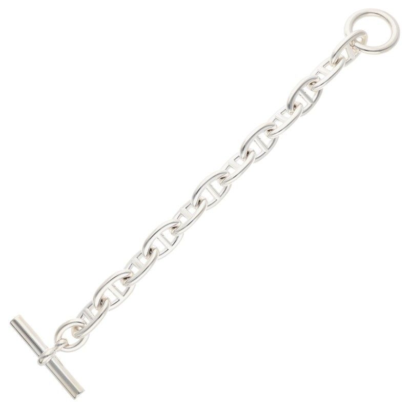 Hermes Chaine D'ancre TGM Silver Bracelet — view 2