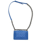 Chanel 20 Chevron Caviar Leather Chain Shoulder Bag — view 2