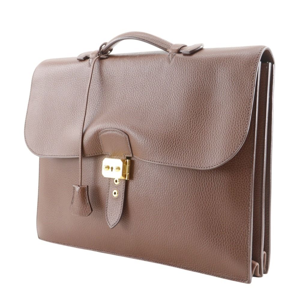 Hermes Sac a Depeche 38 Fjord Brown C Business Bag — view 2