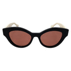 Gucci Sunglasses Double Black White Pink Eyewear — view 3