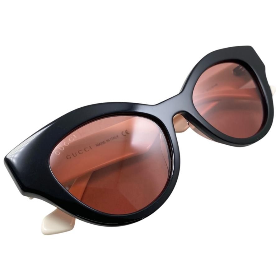 Gucci Sunglasses Double Black White Pink Eyewear — view 5