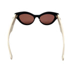 Gucci Sunglasses Double Black White Pink Eyewear — view 4
