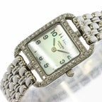 Hermes Cape Cod Mini Cc1 192 Watch Diamond Bezel White Shell 18k Gold Quartz — view 7