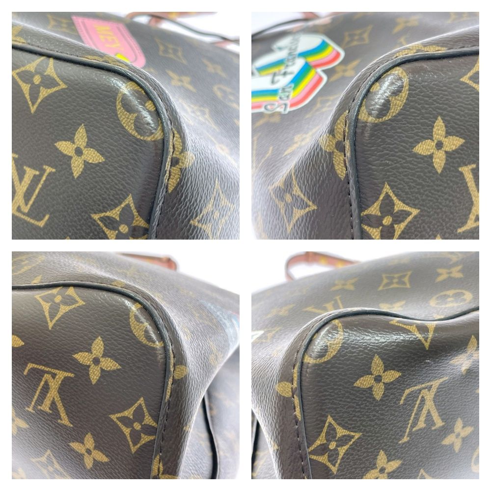 Louis Vuitton Monogram Neo Noe MM Shoulder Bag with Initials Brown — view 7