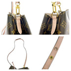 Louis Vuitton Monogram Neo Noe MM Shoulder Bag with Initials Brown — view 8