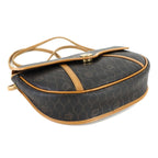 Dior Honeycomb Shoulder Bag Leather Black Brown Gold Vintage — view 4
