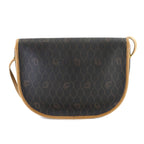 Dior Honeycomb Shoulder Bag Leather Black Brown Gold Vintage — view 2