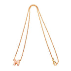 Hermes Necklace Pop Mini Pendant Rose Dragee Pink Gold — view 7