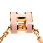 Hermes Necklace Pop Mini Pendant Rose Dragee Pink Gold — view 5