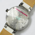Louis Vuitton Tambour Date Brown Dial Stainless Steel Quartz Watch — view 3
