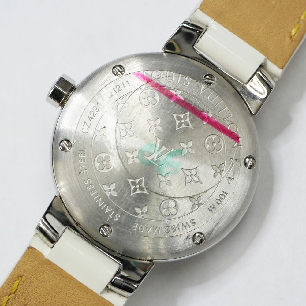 Louis Vuitton Tambour Date Brown Dial Stainless Steel Quartz Watch — view 3