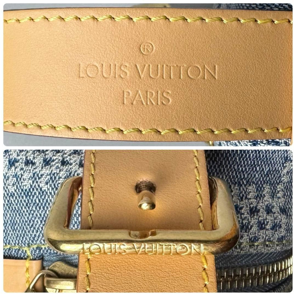 Louis Vuitton Damier Denim Rocker Dopp Kit Clutch — view 9