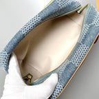 Louis Vuitton Damier Denim Rocker Dopp Kit Clutch — view 3