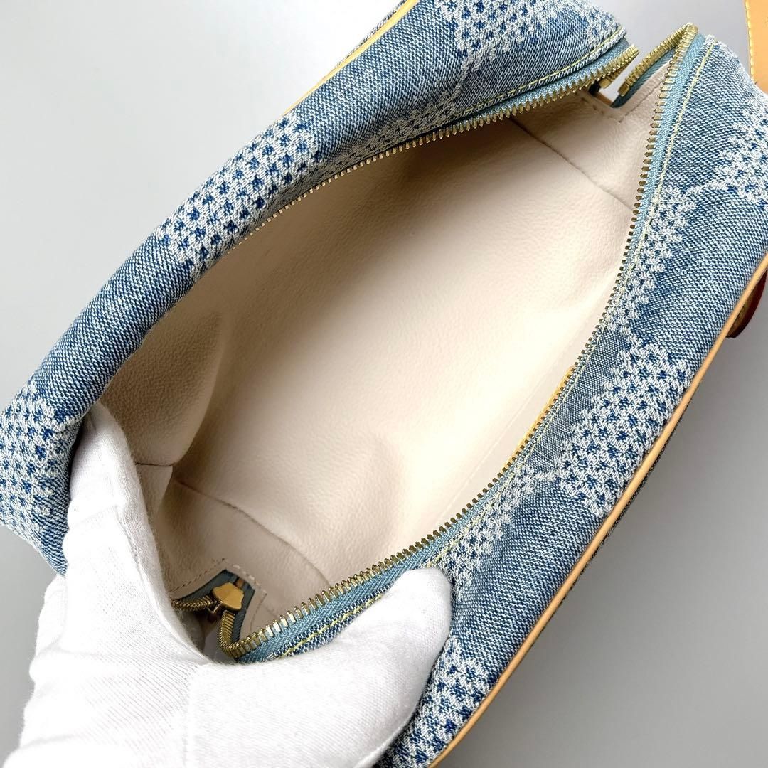 Louis Vuitton Damier Denim Rocker Dopp Kit Clutch — view 3