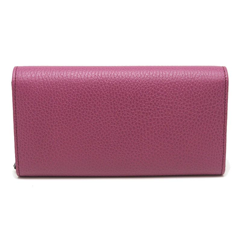 Gucci Wallet with Zipper Swing Leather Purple — view 2