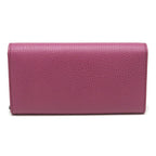 Gucci Wallet With Zipper Swing Leather Purple