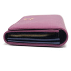 Gucci Wallet with Zipper Swing Leather Purple — view 5
