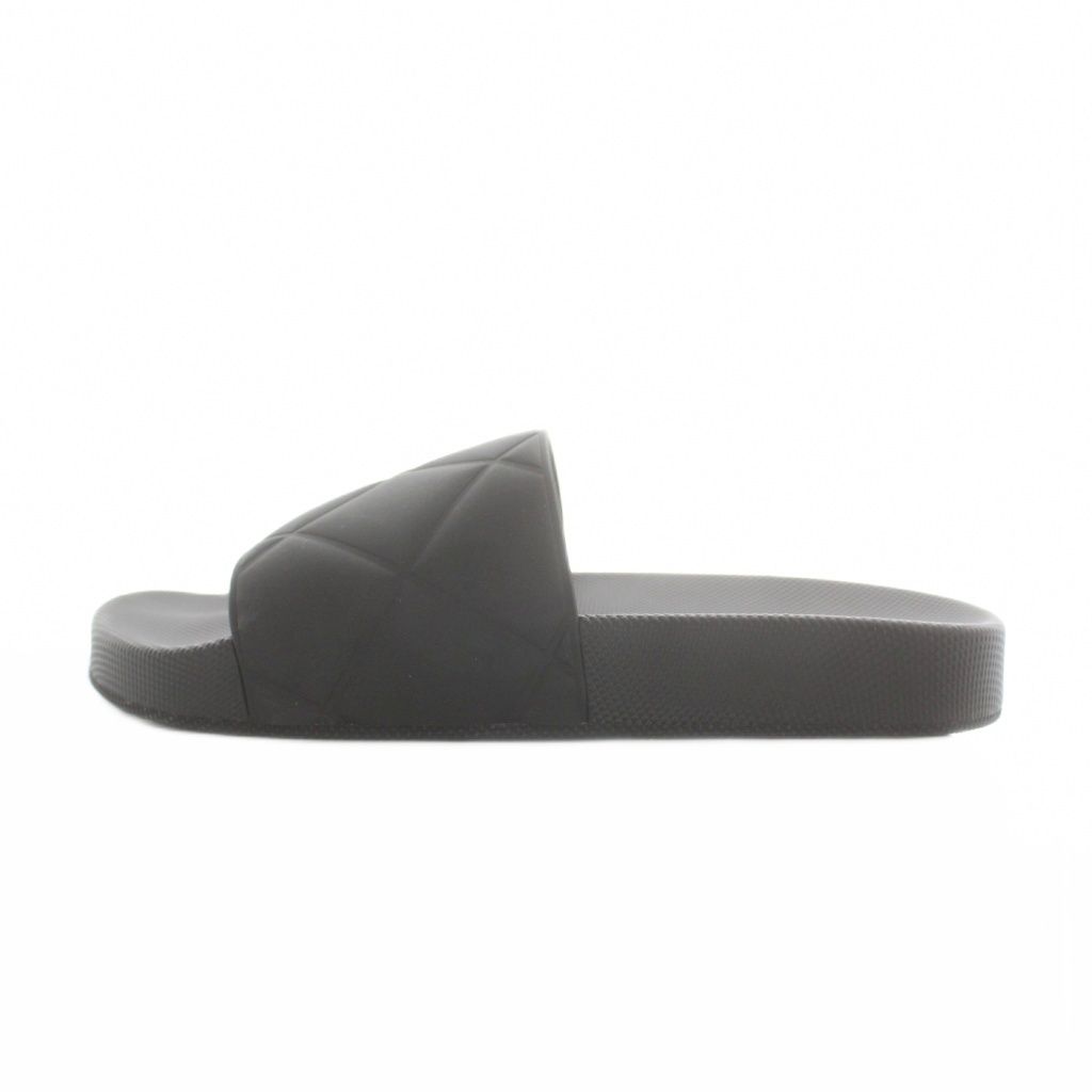 Bottega Veneta Sandals Flat Intrecciato Platform Logo Slide 37 Black — view 2