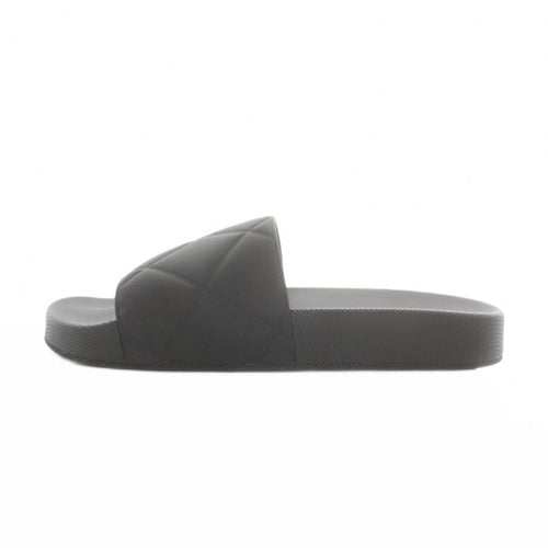 Bottega Veneta Sandals Flat Intrecciato Platform Logo Slide 37 Black — view 2