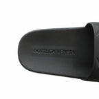 Bottega Veneta Sandals Flat Intrecciato Platform Logo Slide 37 Black — view 7