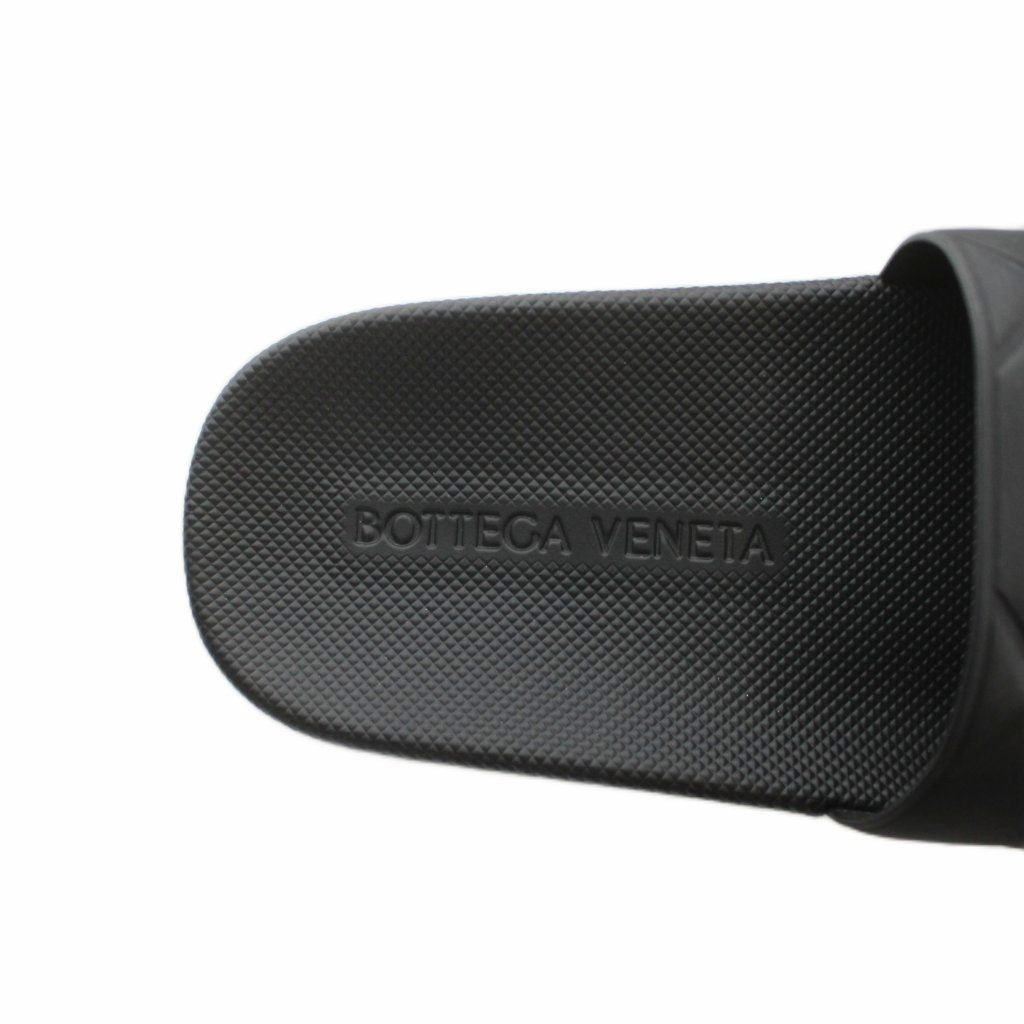 Bottega Veneta Sandals Flat Intrecciato Platform Logo Slide 37 Black — view 7