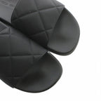 Bottega Veneta Sandals Flat Intrecciato Platform Logo Slide 37 Black — view 3