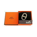 Hermes Mini Chaine D'Ancre Perforet Twilly Ring Permanent Brass Gold Color Scarf