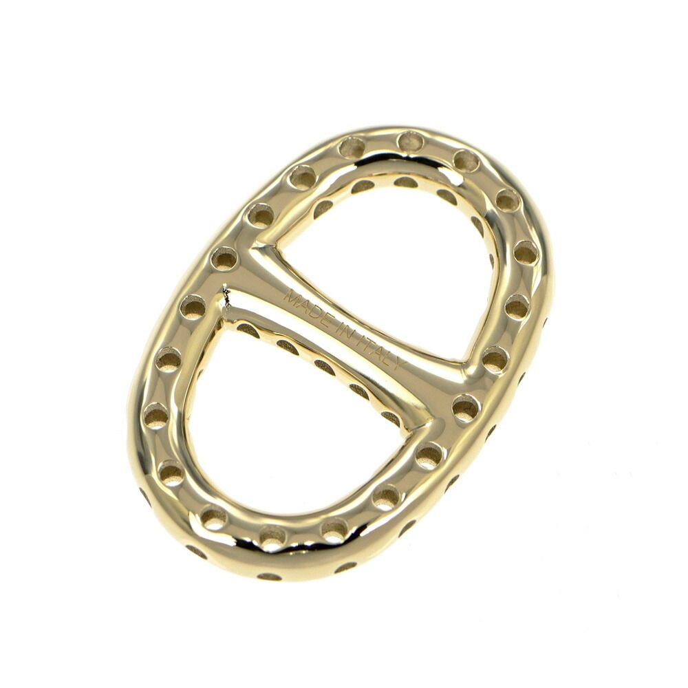 Hermes Mini Chaine D'ancre Perforet Twilly Ring Permanent Brass Gold Color Scarf — view 4