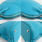 Hermes Bolide 31 Turquoise Taurillon Clemence Handbag 2-Way — view 9