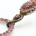 Dior Earrings Metal Rhinestone Pink — view 6