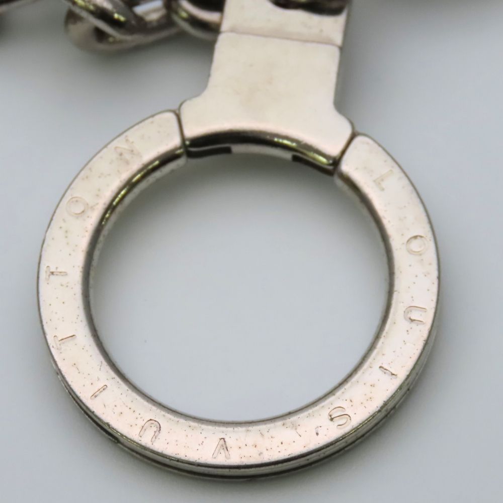Louis Vuitton Bag Charm Porte Cles Initial LV Metal Silver Key Holder — view 6