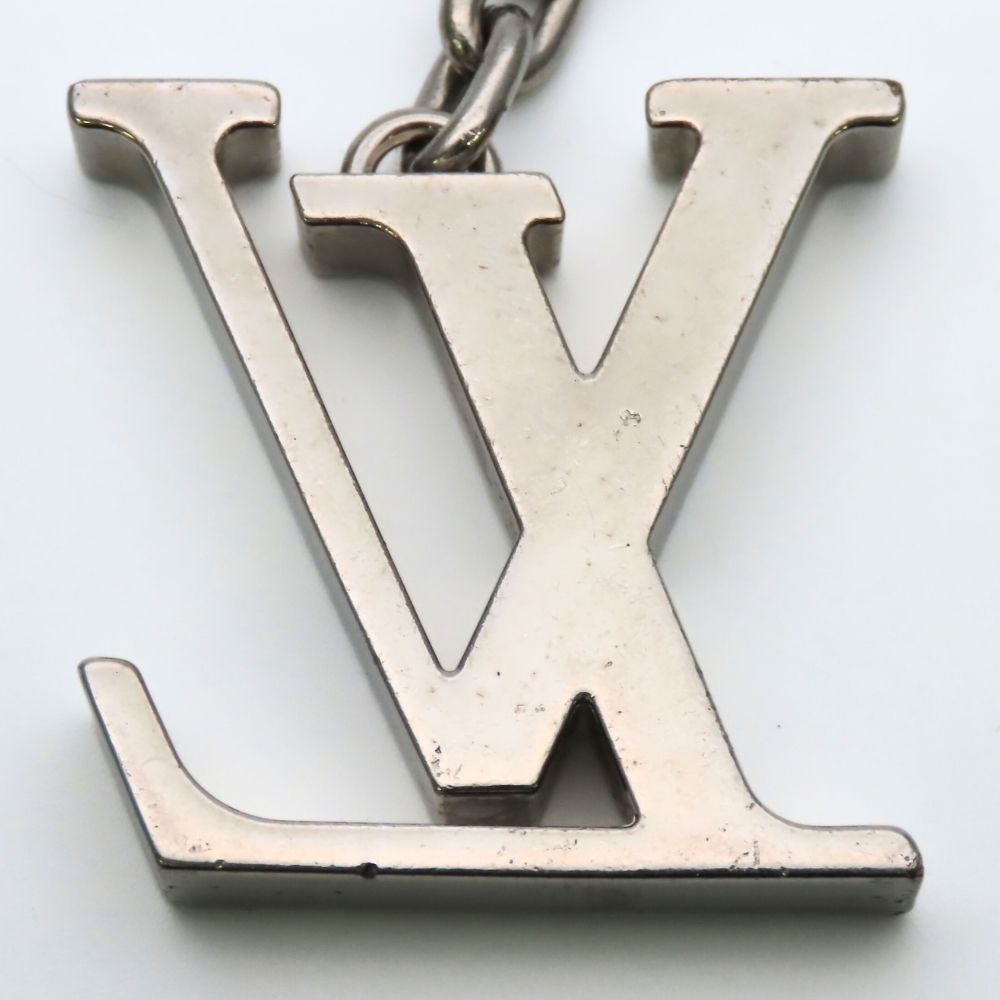 Louis Vuitton Bag Charm Porte Cles Initial LV Metal Silver Key Holder — view 3