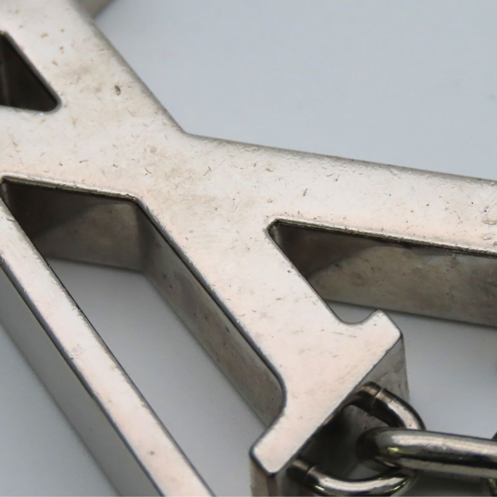 Louis Vuitton Bag Charm Porte Cles Initial LV Metal Silver Key Holder — view 5
