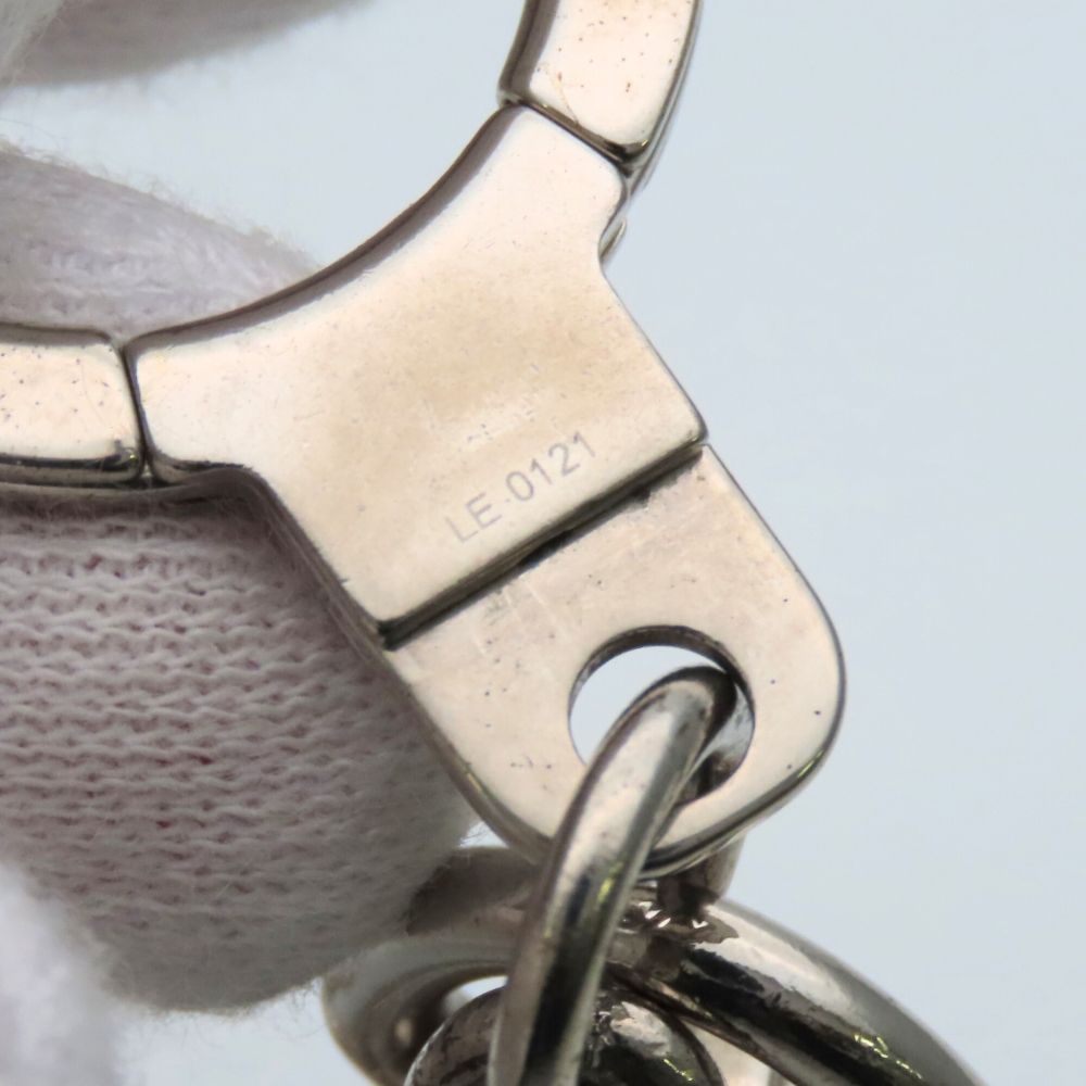 Louis Vuitton Bag Charm Porte Cles Initial LV Metal Silver Key Holder — view 8