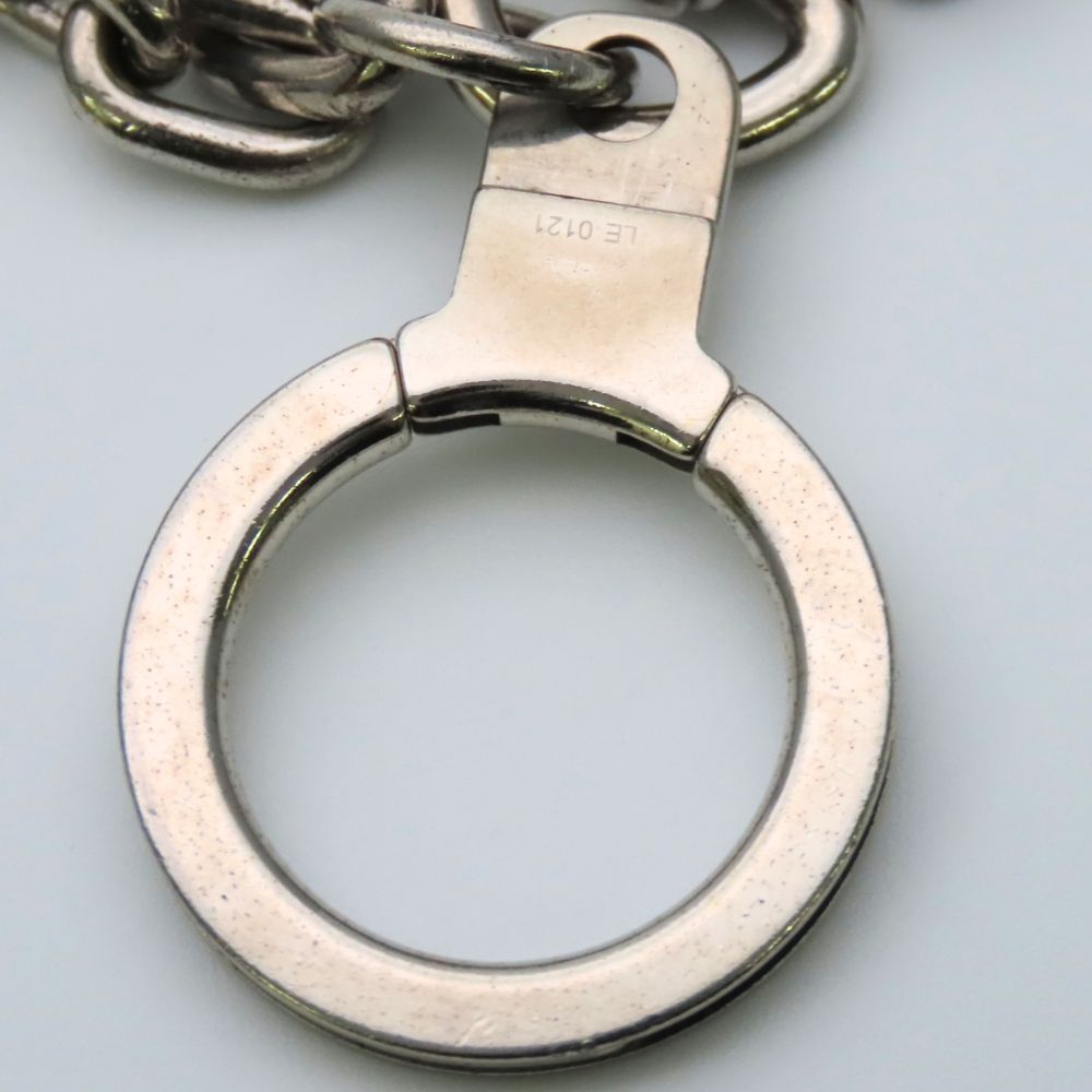 Louis Vuitton Bag Charm Porte Cles Initial LV Metal Silver Key Holder — view 7