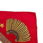 Hermes Scarf Carre 90 Red White Gold Poste Et — view 7