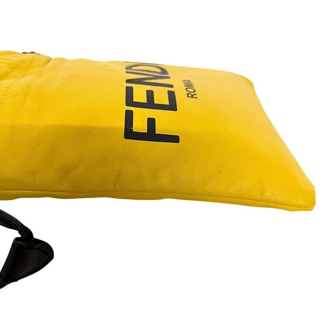 Fendi Drawstring Shoulder Bag Wearable Yellow — view 7