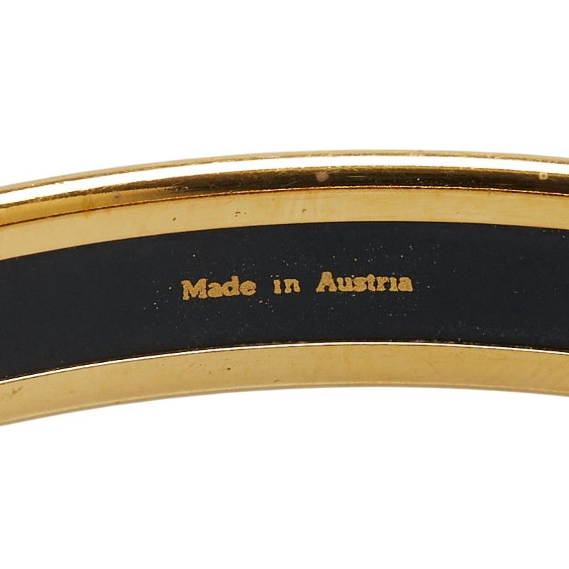 Hermes Enamel PM Cloisonne Gold Black Multicolor Plated Belt — view 6