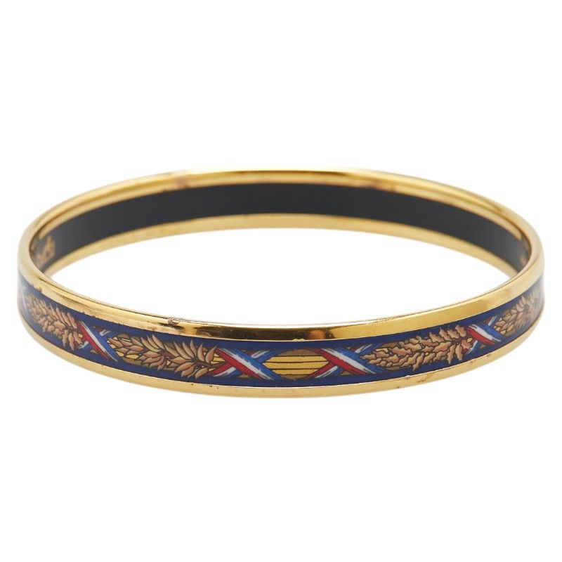 Hermes Enamel PM Cloisonne Gold Black Multicolor Plated Belt — view 2
