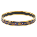 Hermes Enamel PM Cloisonne Gold Black Multicolor Plated Belt — view 2