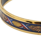 Hermes Enamel PM Cloisonne Gold Black Multicolor Plated Belt — view 3