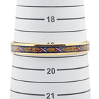 Hermes Enamel PM Cloisonne Gold Black Multicolor Plated Belt — view 7