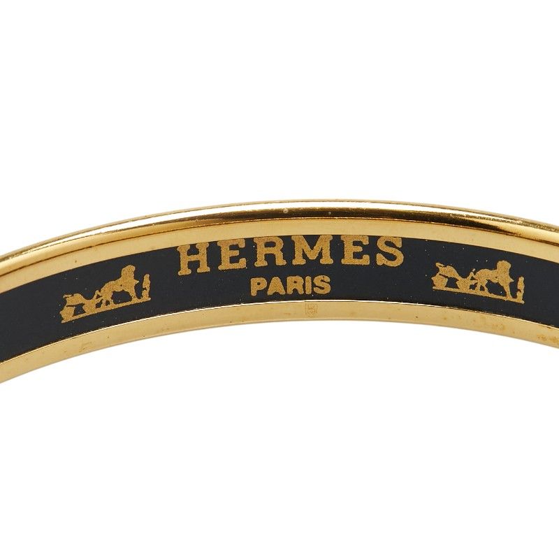 Hermes Enamel PM Cloisonne Gold Black Multicolor Plated Belt — view 5