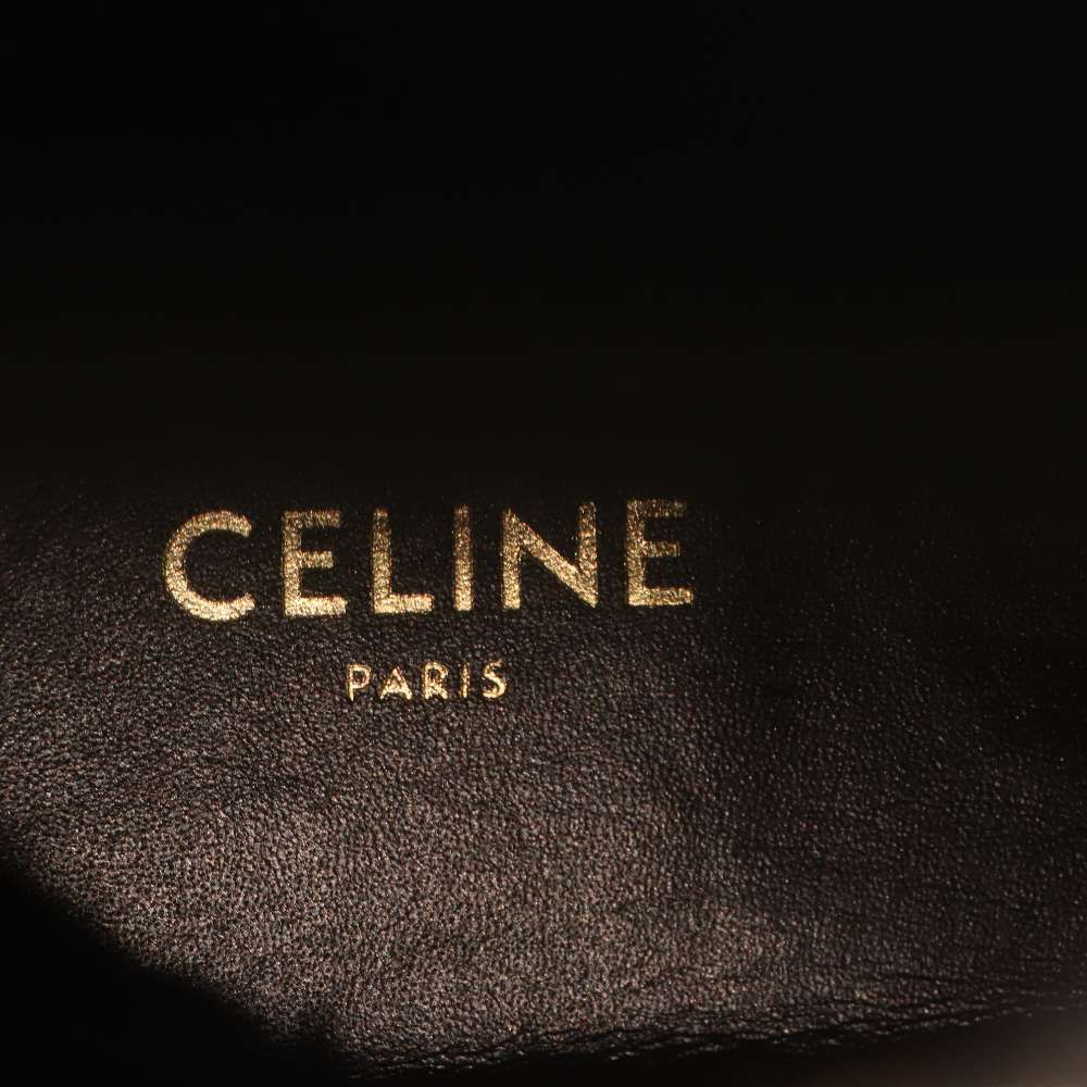 Celine Margaret Chelsea Boots Side Gore Short Flat Calfskin 36 Black — view 6