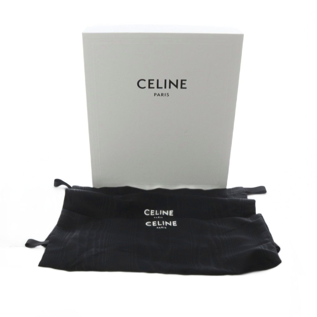 Celine Margaret Chelsea Boots Side Gore Short Flat Calfskin 36 Black — view 7
