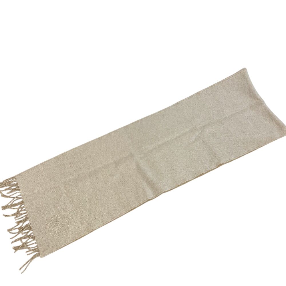 Loewe Anagram Wool Scarf Beige — view 4