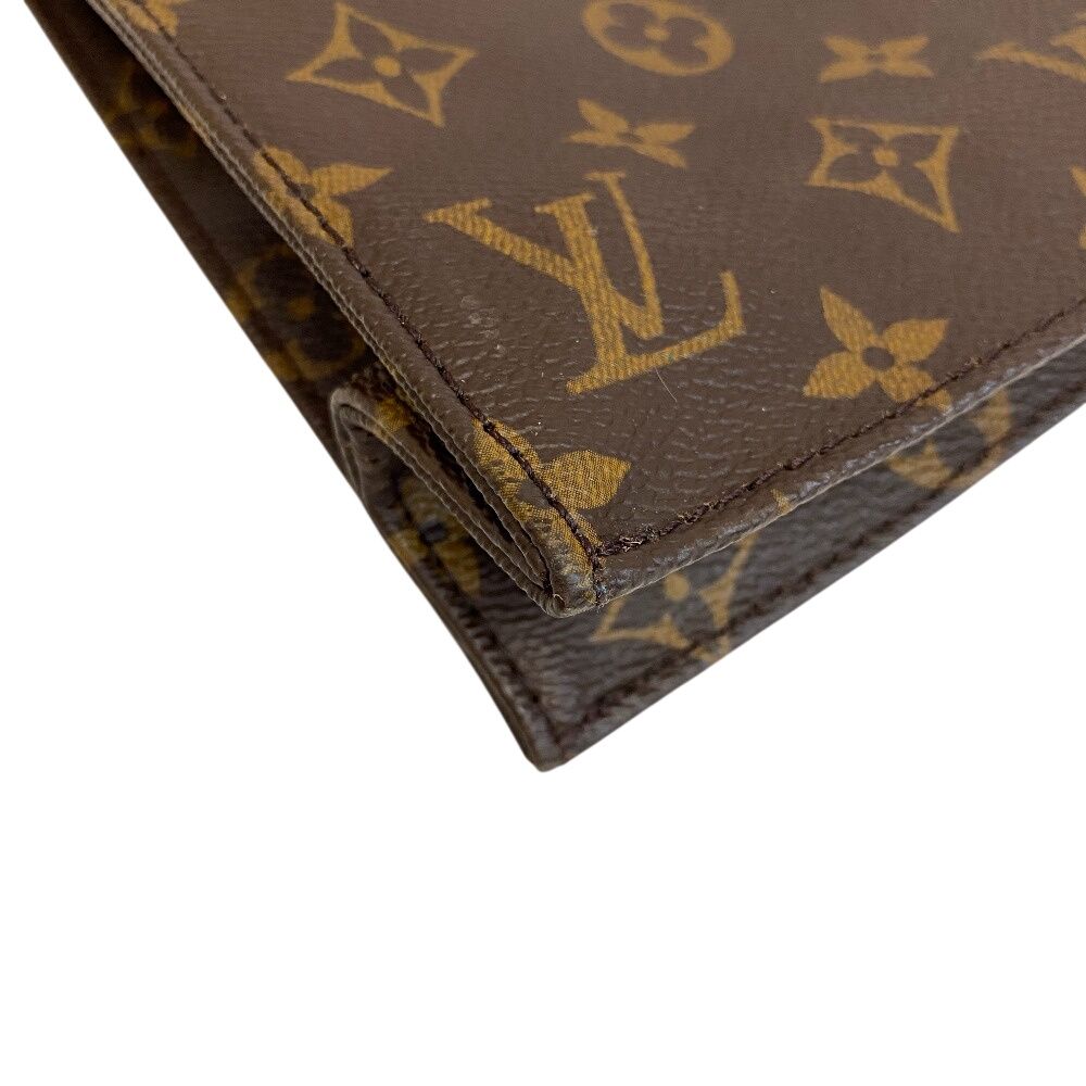 Louis Vuitton A4 Handbag Sac Plat Monogram Tote Brown — view 3