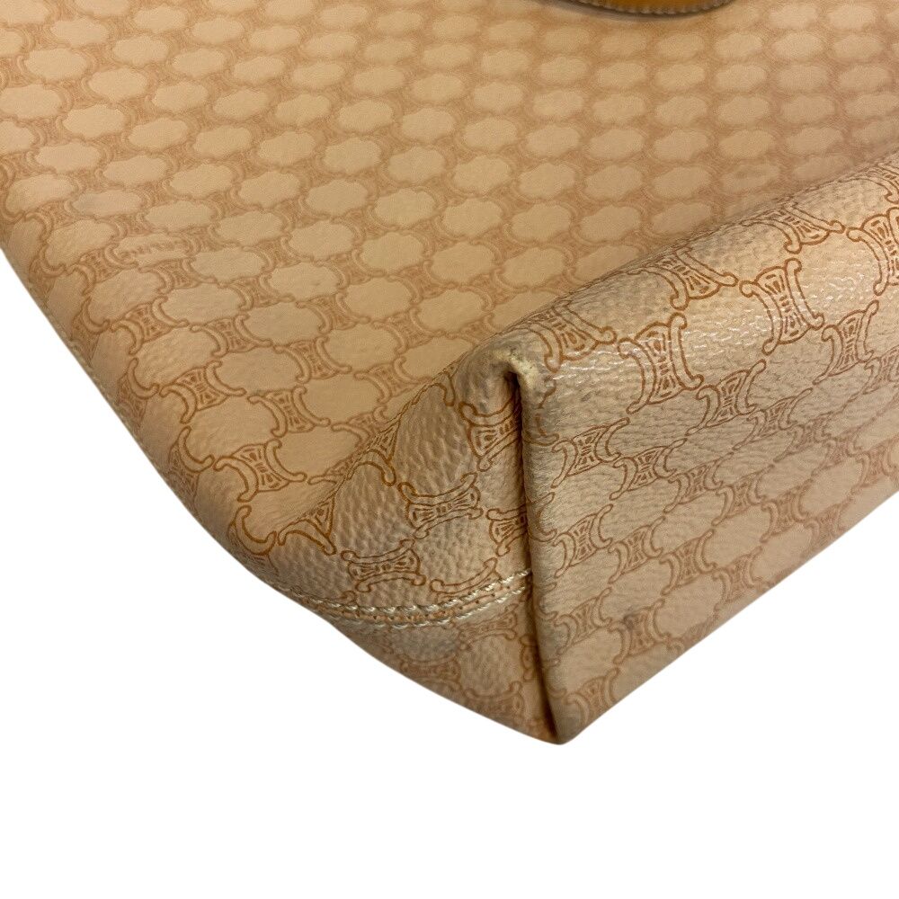 Celine Vintage Shoulder Macadam Tote Beige — view 5