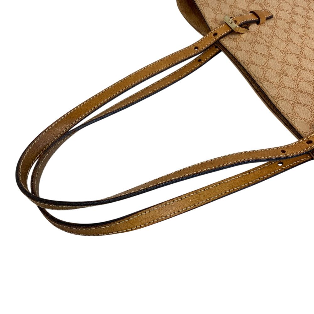 Celine Vintage Shoulder Macadam Tote Beige — view 7