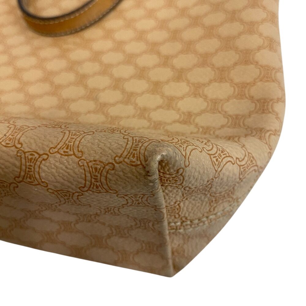 Celine Vintage Shoulder Macadam Tote Beige — view 6